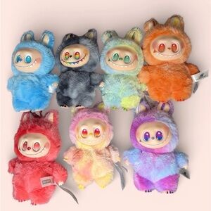 Plush Colorful Fantasy Monster Stuffed Toy - LOT of ANY 6 - Multi-Color